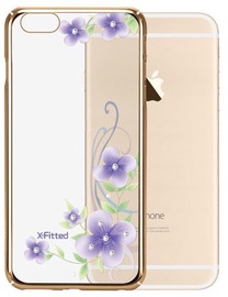 X-Fitted Orchid Fairy Swarovski Crystals Back Case For Apple iPhone 6/6s Gold
