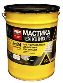 Bitumena mastika Technonicol NR24, 20 kg, melna