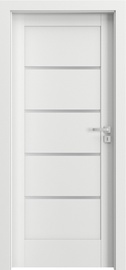 Siseukseleht siseruumid Porta Verte Home G4, vasakpoolne, valge, 203 cm x 74.4 cm x 4 cm