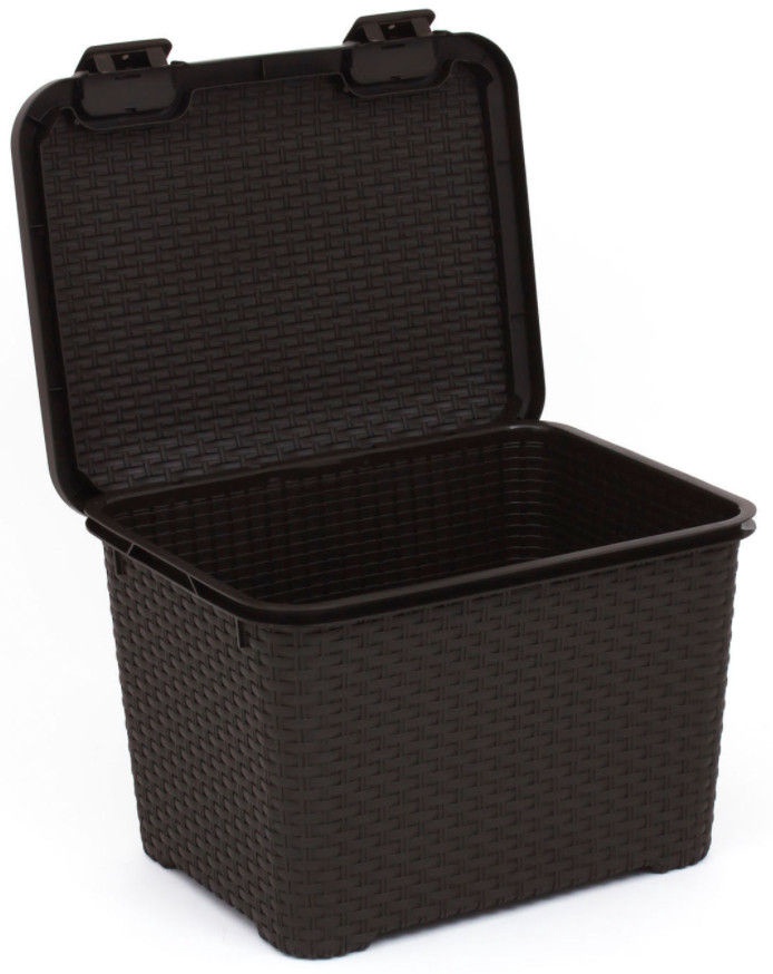 Kaanega hoiukarp Curver Style, 43 l, pruun, 50 x 40 x 33 cm