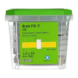 Naglas F18 1.2x25mm ZN 7000gab
