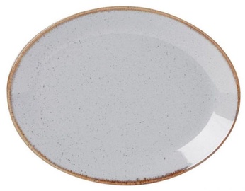 Porland Seasons Oval Dinner Plate 24.3x18.55cm Grey