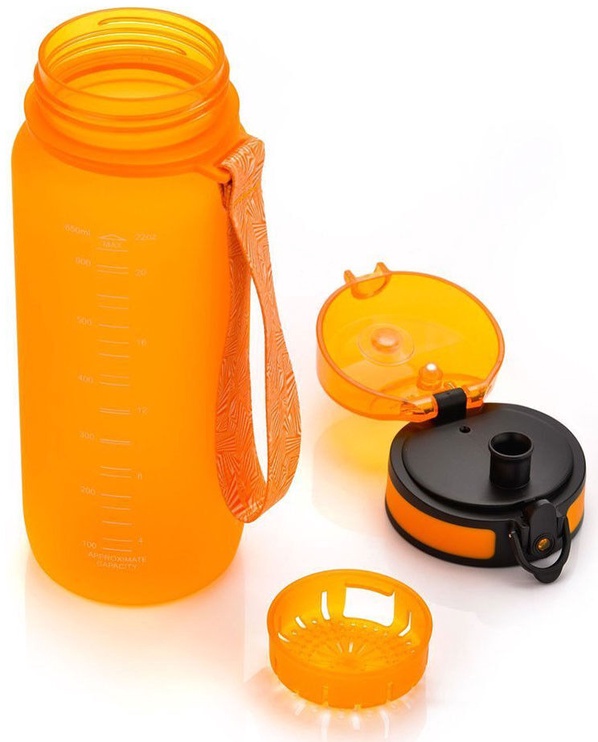 Sporta pudeles un šeikeri Meteor 74604, oranža, 0.65 l