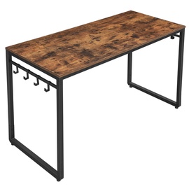 Datorgalds Songmics Rustic, brūna/melna