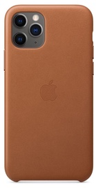 Apple Leather Back Case For Apple iPhone 11 Pro Brown