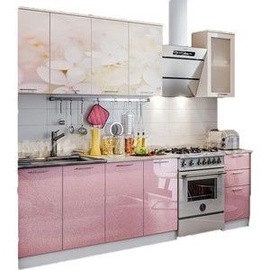 Кухонный гарнитур MN Cherry Blossom, розовый, 2 м