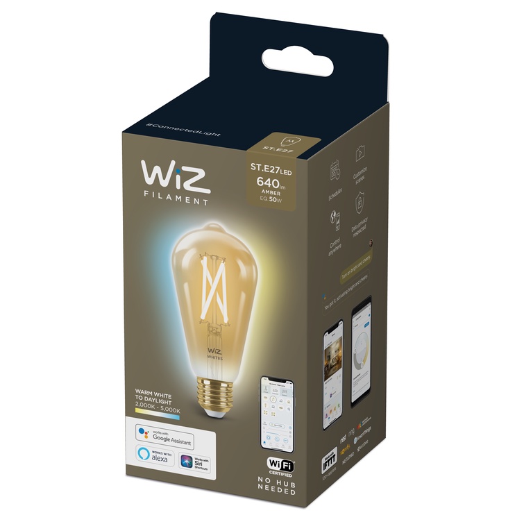 Lambipirn WiZ LED, mitmevärviline, E27, 6.7 W, 640 lm