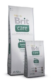 Sausas ėdalas šunims Brit Care Senior, su aviena ir ryžiais, 3 kg