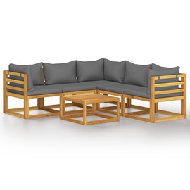 Комплект уличной мебели VLX 6 Piece Garden Lounge Set 3057612, серый, 5 места