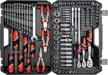 Yato YT-38881 Tool Set 1/4'' 1/2'' 3/8'' 129pcs
