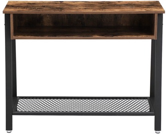 Kohvilaud Songmics Vintage Sofa Brown/Black, 1000x350x800 mm