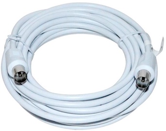 Vakoss Cable Coax to Coax White 5 m