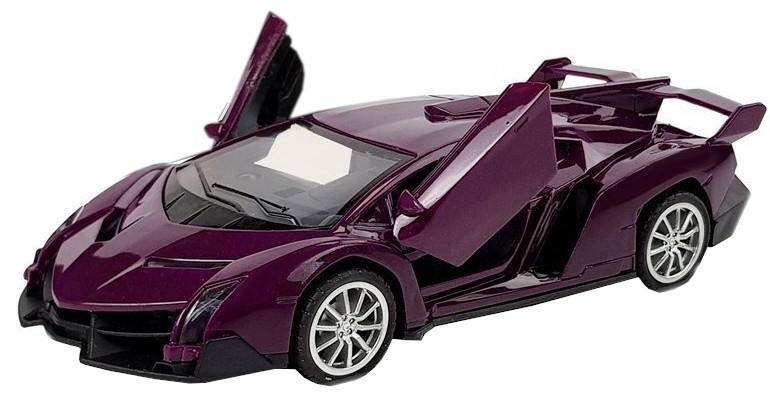 Bērnu rotaļu mašīnīte LEAN Toys Lamborghini, violeta 