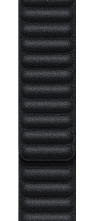 Ремешок Apple 45mm Midnight Leather Link - S/M, черный
