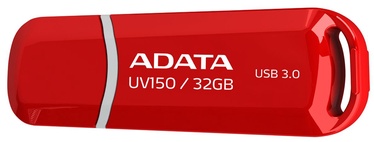 USB atmintinė ADATA DashDrive UV150 Red, USB 3.0, 32 GB