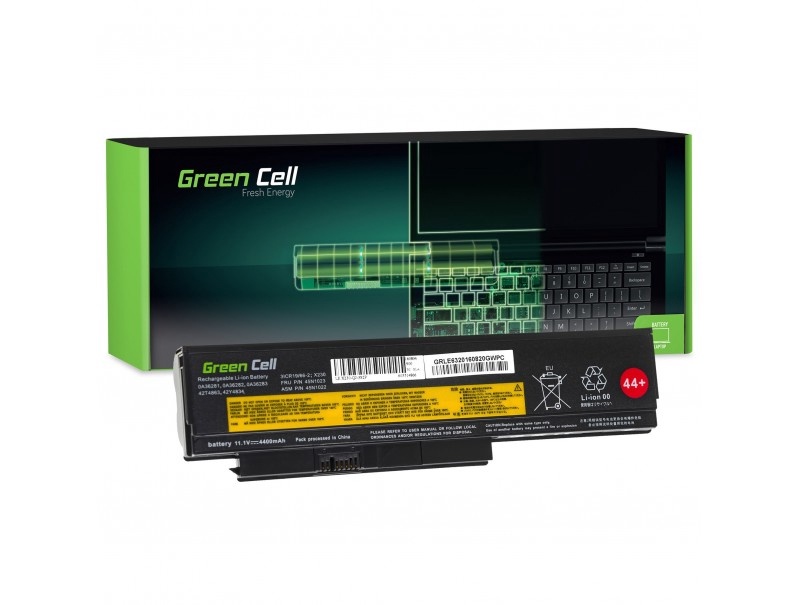 Klēpjdatoru akumulators Green Cell LE63, 4.4 Ah, Li-Ion