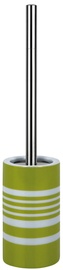 Spirella Toilet Brush Tube Stripes Green