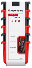 Ящик для инструментов, 11 см x 7.5 см x 26.3 см, красный/серый