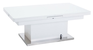 Kafijas galdiņš Signal Meble Megara White, 1250 - 1500x750x510 - 780 mm