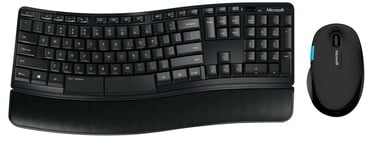 Клавиатура Microsoft Sculpt Comfort Desktop EN/RU, черный, беспроводная