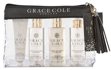 Grace Cole Luxury Travel Essentials 4pcs Nectarine Blossom & Grapefruit