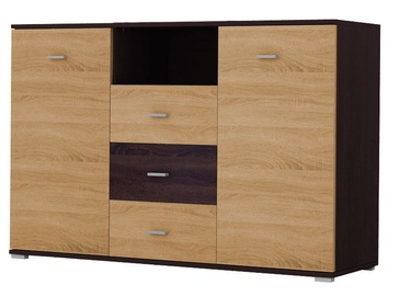 Idzczak Meble Tango 135 Chest Of Drawers Chocolate/Sonoma Oak