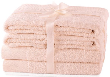 Полотенце для ванной AmeliaHome Amari 23880, розовый, 70 см x 140 см, 6 шт.