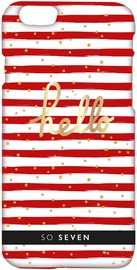 So Seven Back Cover For Apple iPhone 6/6s Red/White
