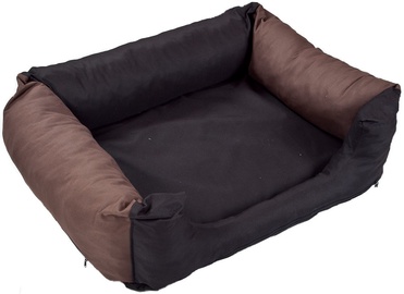 Eu Dog Bed Cushion 100x80cm Black/Brown