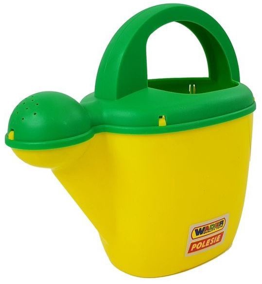 Rotaļu lejkanna Polesie Watering Can, dzeltena/zaļa, 170 mm x 80 mm
