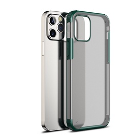 Чехол Devia Pioneer Shockproof For iPhone 12/12 Pro, Apple iPhone 12/Apple iPhone 12 Pro, прозрачный/зеленый