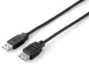 Провод Equip Equip USB-A - USB-A USB 2.0 A male, USB 2.0 A female, 1.8 м