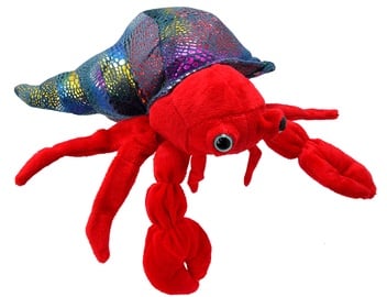 Mīkstā rotaļlieta Wild Planet Hermit Crab, sarkana, 10 cm