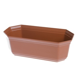 Puķu pods Uniplastex UKOR, plastmasa, 24 cm, Ø 24 cm x 11.3 cm, brūna