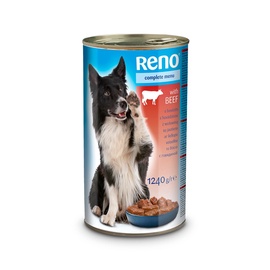 Konservuotas ėdalas šunims Reno, su jautiena, 1.24 kg