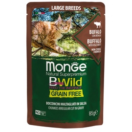 Влажный корм для кошек Monge BWild Breed Buffalo With Vegetables, дичь, 0.085 кг