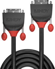 Vads Lindy Line DVI-D DVI-D 18+1 Male, DVI-D male, 2 m, melna