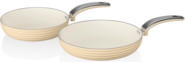 Swan Retro 20cm/28cm Fry Pans SWPS2010CN Cream