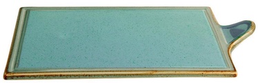 Porland Seasons Cheese Serving Plate 29.57x17.74cm Turquoise