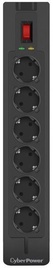 Cyber Surge Protector 6 Outlet 1.8m Black