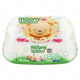 Moony Wet wipes 80 pc plastic box