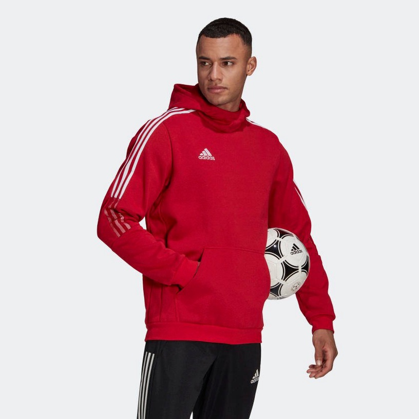 Джемпер, мужские Adidas, красный, L