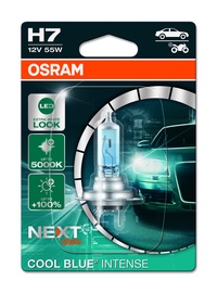 Auto spuldze Osram 64210CBN-01B, Halogēnā spuldze, caurspīdīga/zila, 12 V