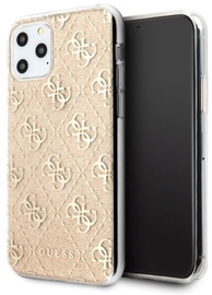 Guess 4G Glitter Back Case For Apple iPhone 11 Pro Gold