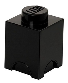 Коробка для вещей LEGO® Storage Brick 1, 1.2 л, черный, 12.5 x 12.5 x 18 см