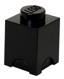 LEGO Storage Brick 1 Knob Black