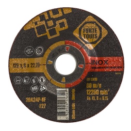 Lihvketas Forte Tools 125x6,0x22 mm, 20A24P Inox