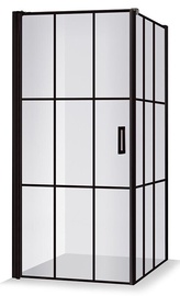 Душевая кабина Brasta Glass Kristina Nero Cube, квадратная, без поддона, 879 мм x 879 мм x 2000 мм