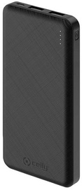 Uzlādēšanas ierīce – akumulators (Power bank) Celly PBE10000BK, 10000 mAh, melna