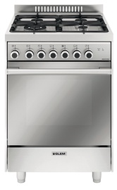 Dujinė viryklė su elektrine orkaite Glem M664MI Inox